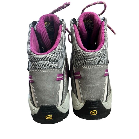 Keen Women’s Purple Gray Utility Aluminum Toe Waterproof Work Boots Shoes Sz 8.5 - Picture 2 of 10